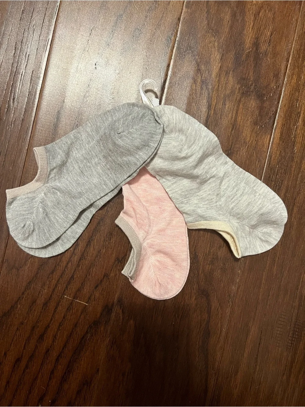 Lemon Legwear Women's Low Cut Socks - Gray & Pink 3-Pair Set, MSRP $18